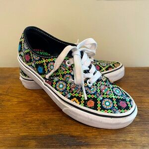 VANS Dia De Los Muertos Canvas Sneakers Unisex, Glow-in-the dark